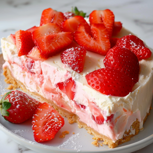 No Bake Strawberry Cheesecake Recipe